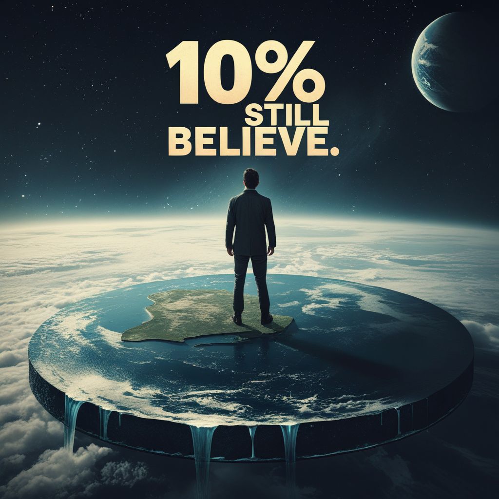 why 10 percent of Americans believe the Earth is flat