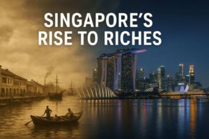 why is there so much wealth in singapore