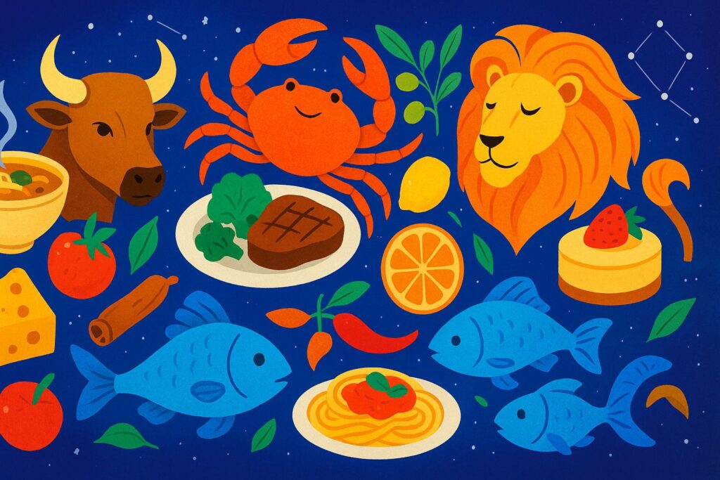 zodiac signs that love food